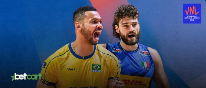 نیمهنهایی لیگ ملتهای والیبال ۲۰۲۵ ایتالیا-اسلوونی، برزیل-لهستان نیمهنهایی لیگ ملتهای والیبال ۲۰۲۵ ایتالیا-اسلوونی، برزیل-لهستان