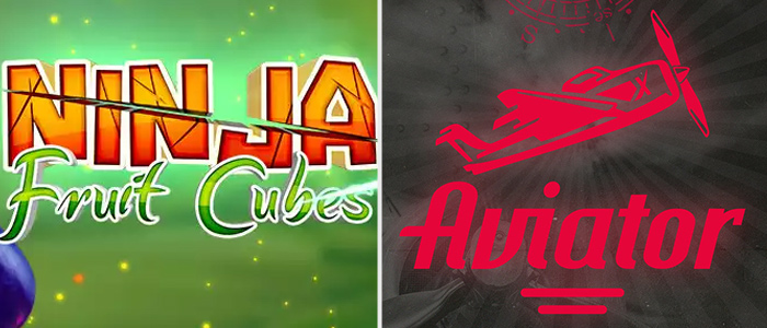 بررسی دو بازی مهارتی "Aviator" و "Ninja Fruit Cubes"